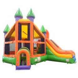 Deluxe Inflatable Castle Bounce with Slide