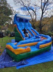 18' Storm Surge Double Lane Water Slide